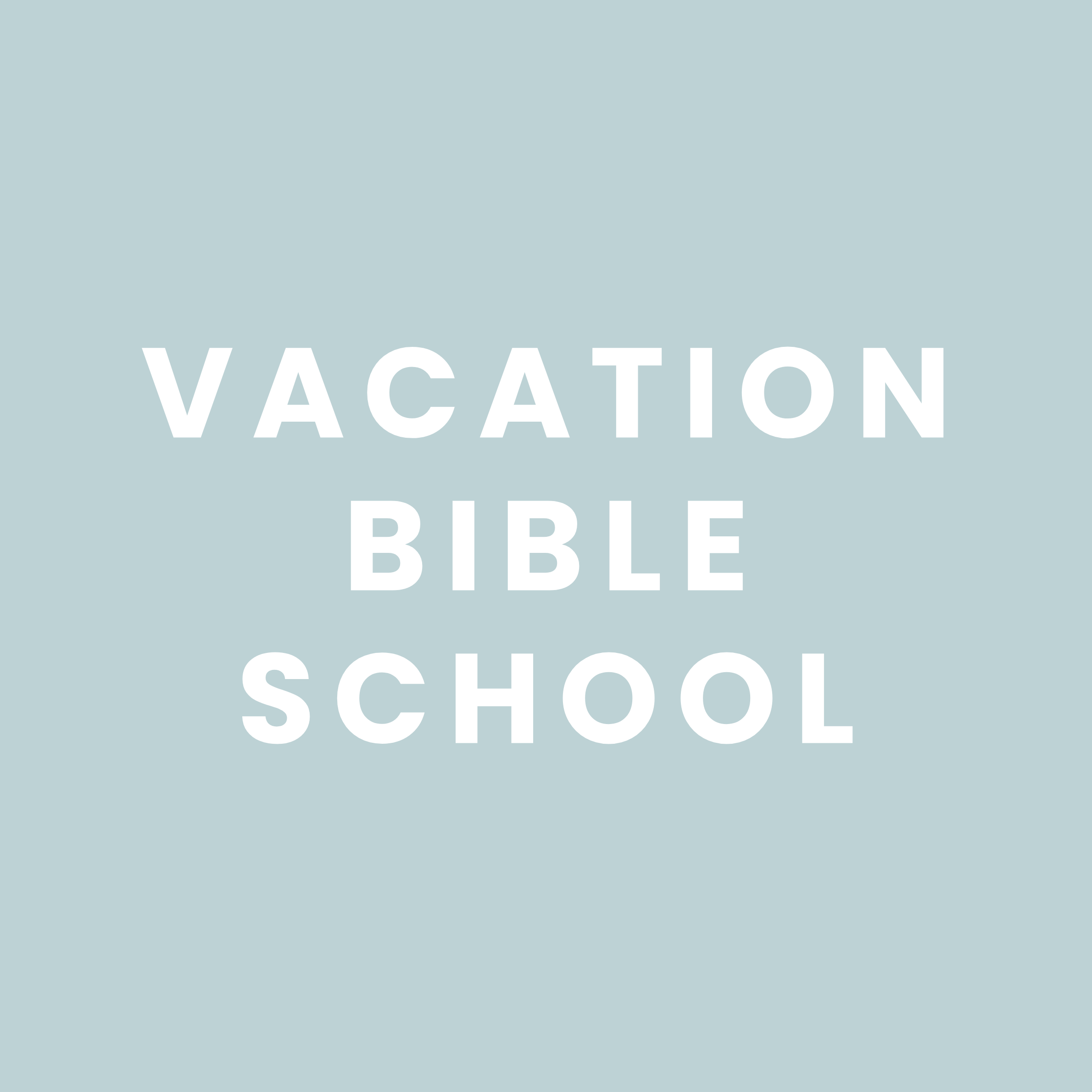 Vacation Bible School