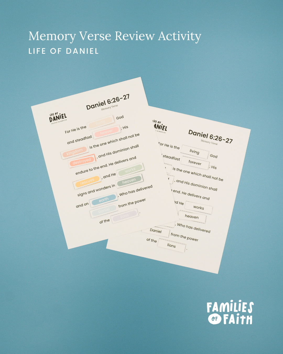 Life of Daniel Bible Study Kit
