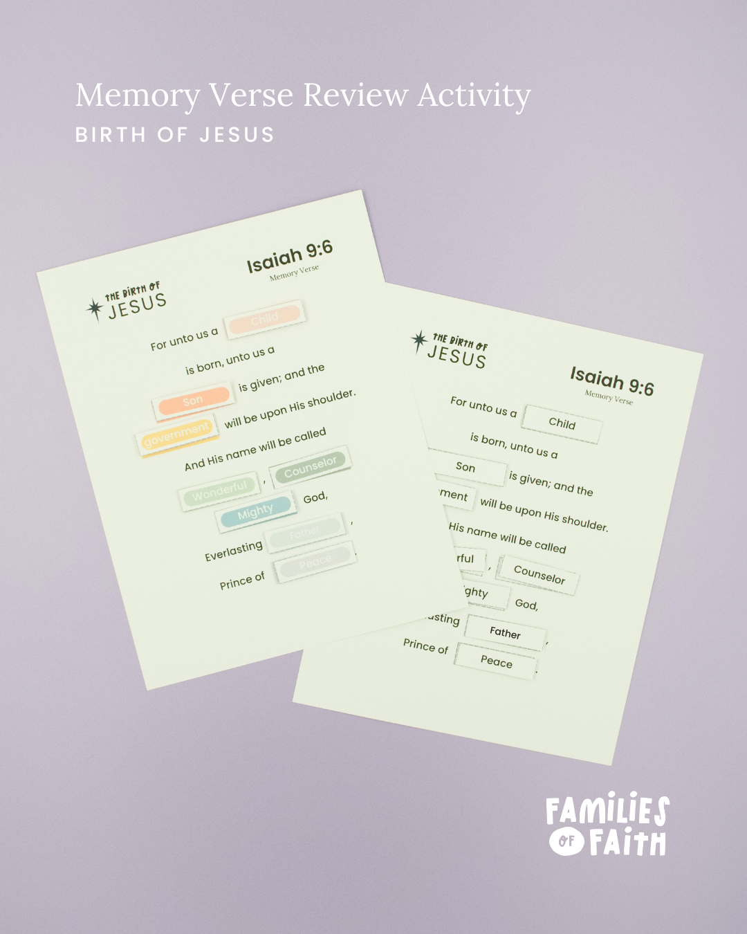 Birth of Jesus Bible Study Kit
