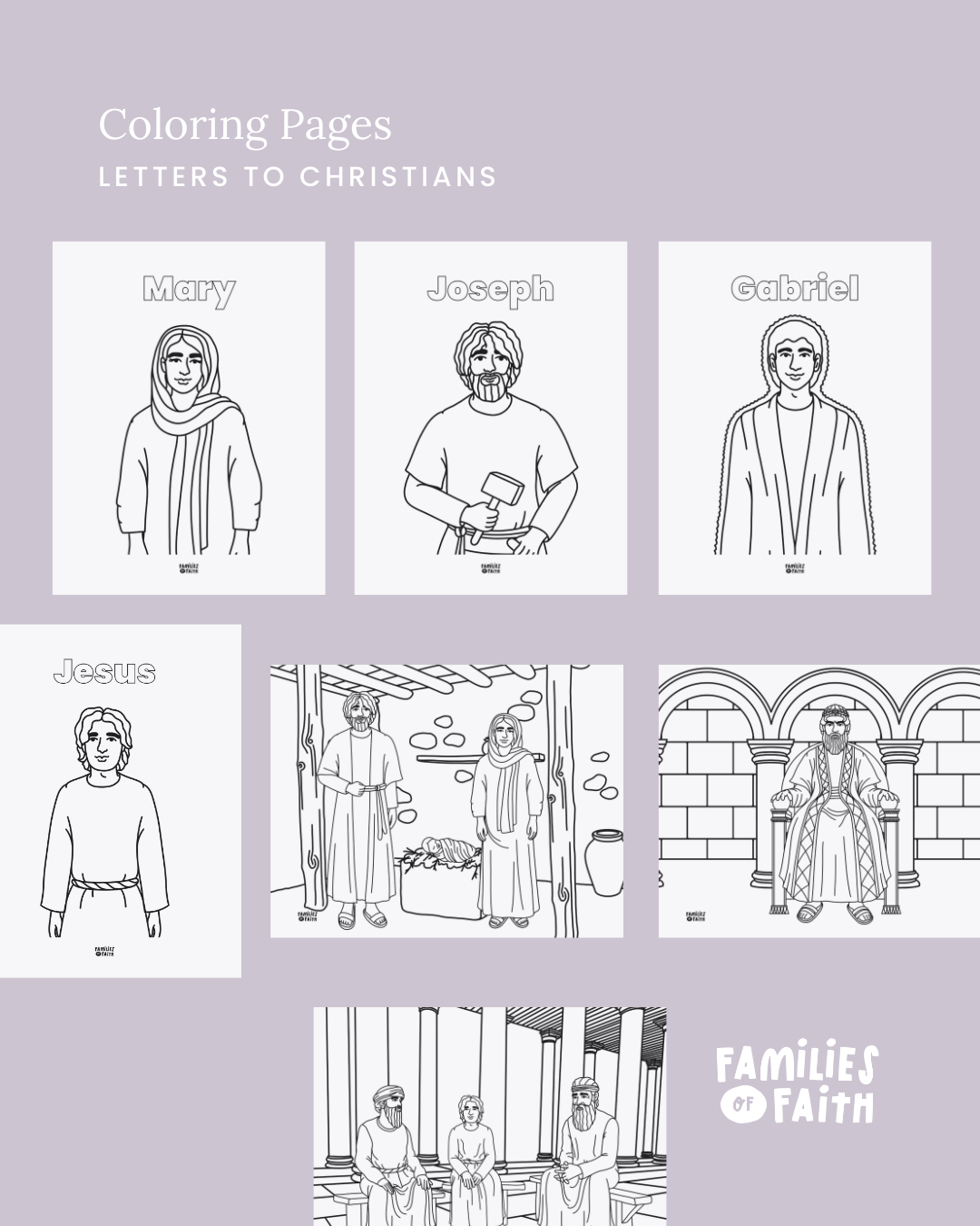 Birth of Jesus Coloring Pages