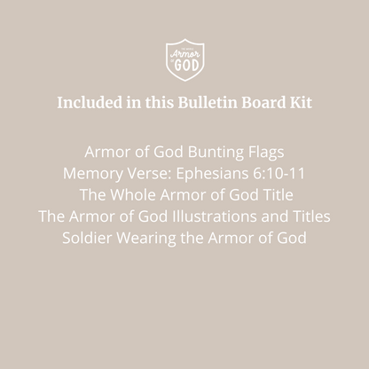 Armor of God Bulletin Board Kit