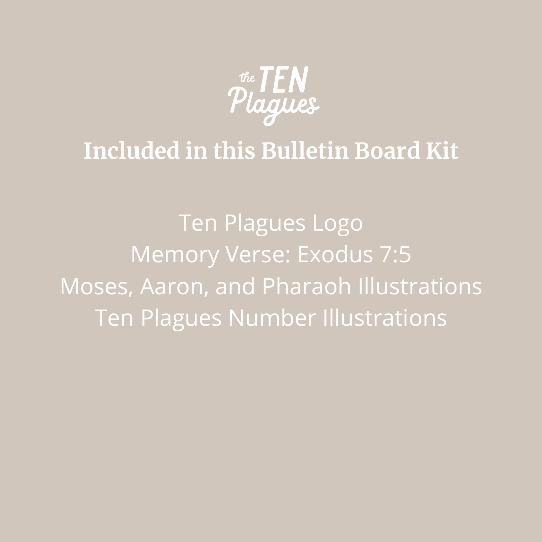 Ten Plagues Bulletin Board Kit