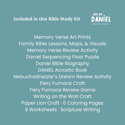 Life of Daniel Bible Study Kit