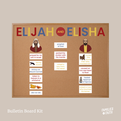 Elijah and Elisha Bulletin Board Kit