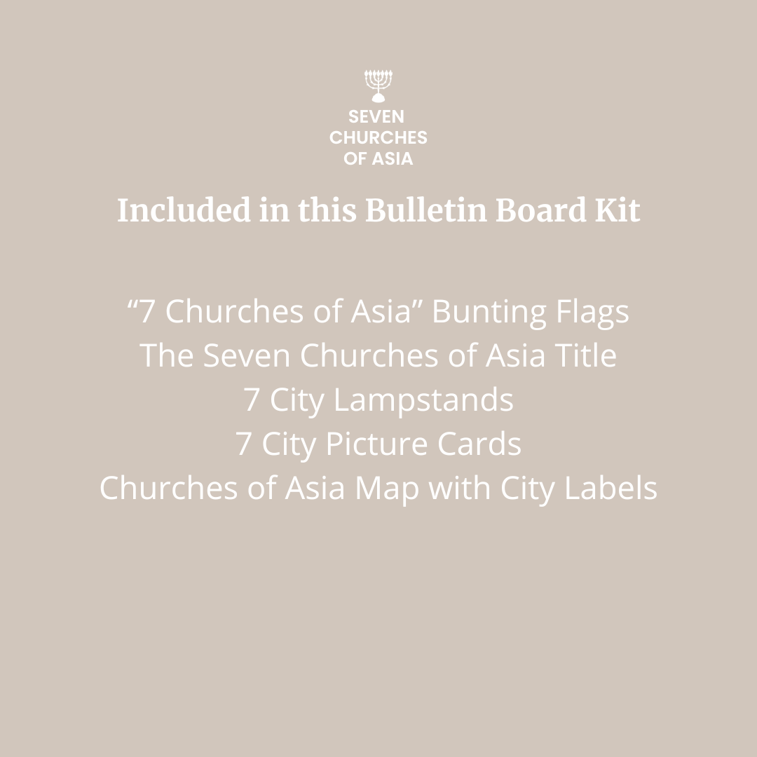 Seven Churches of Asia Bulletin Board Kit