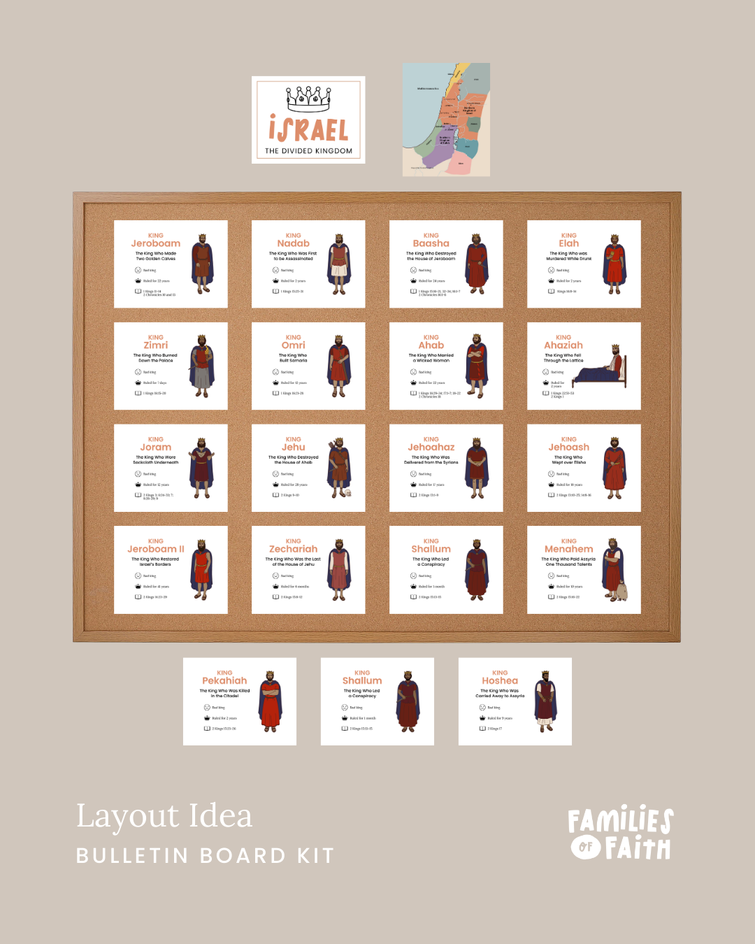 Kings of Israel Bulletin Board Kit