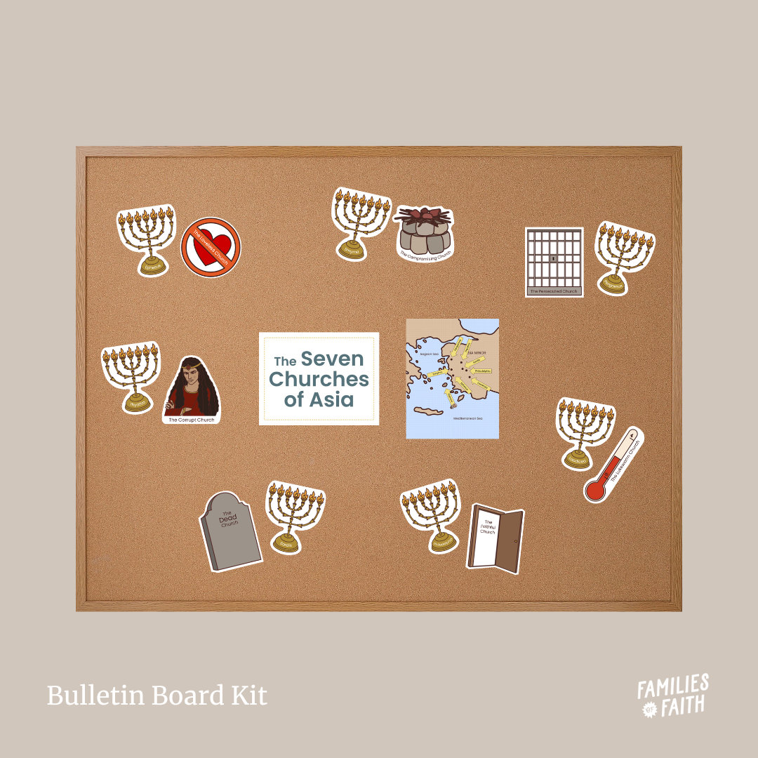 Seven Churches of Asia Bulletin Board Kit