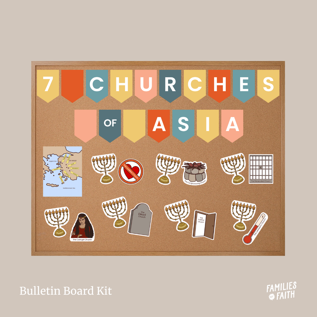 Seven Churches of Asia Bulletin Board Kit