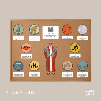 Ten Commandments Bulletin Board Kit