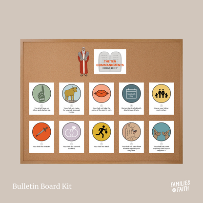 Ten Commandments Bulletin Board Kit