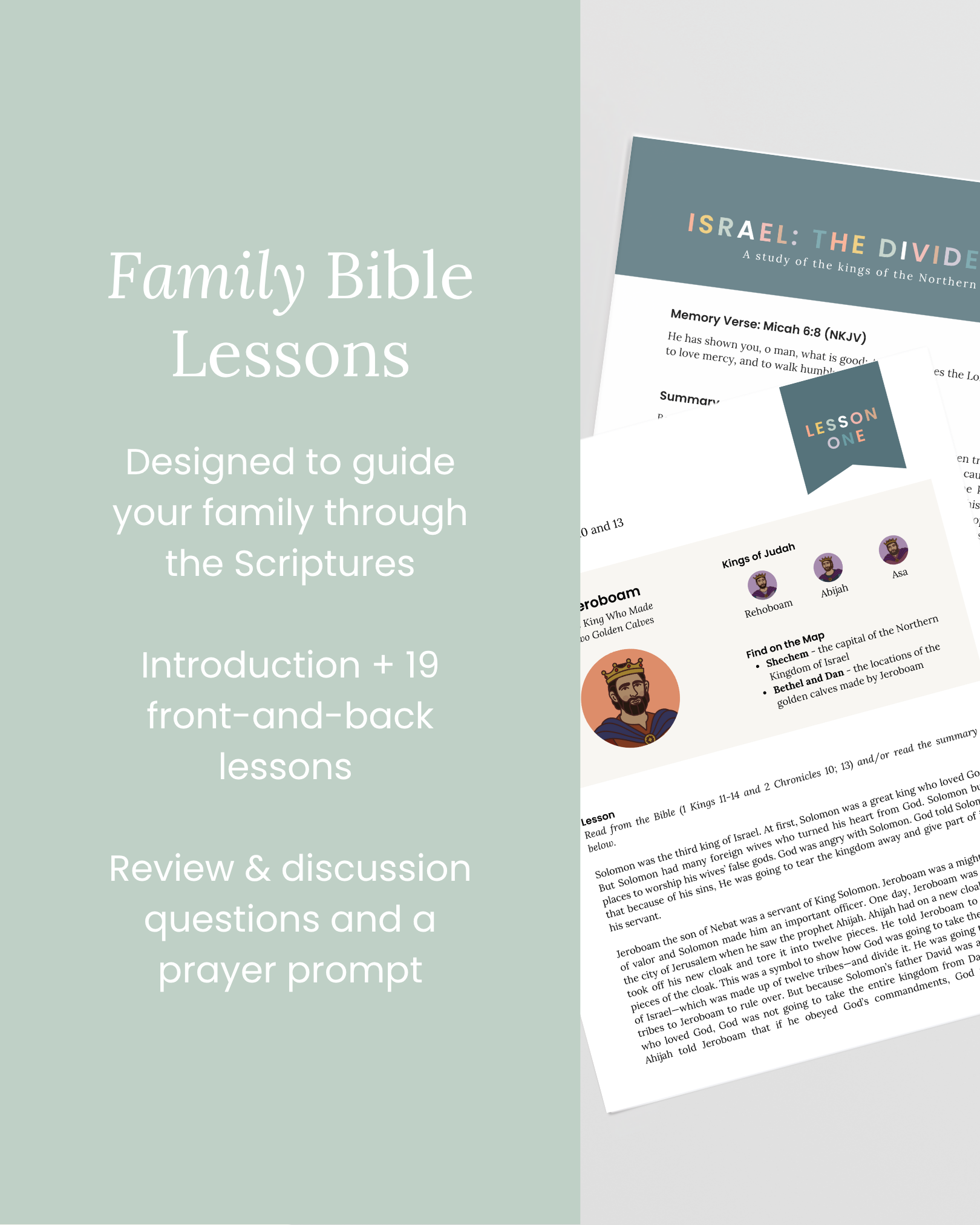 Divided Kingdom of Israel Bible Study Kit