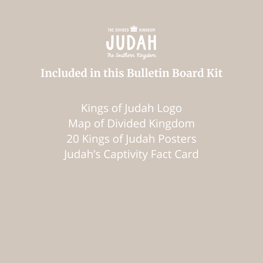 Kings of Judah Bulletin Board Kit