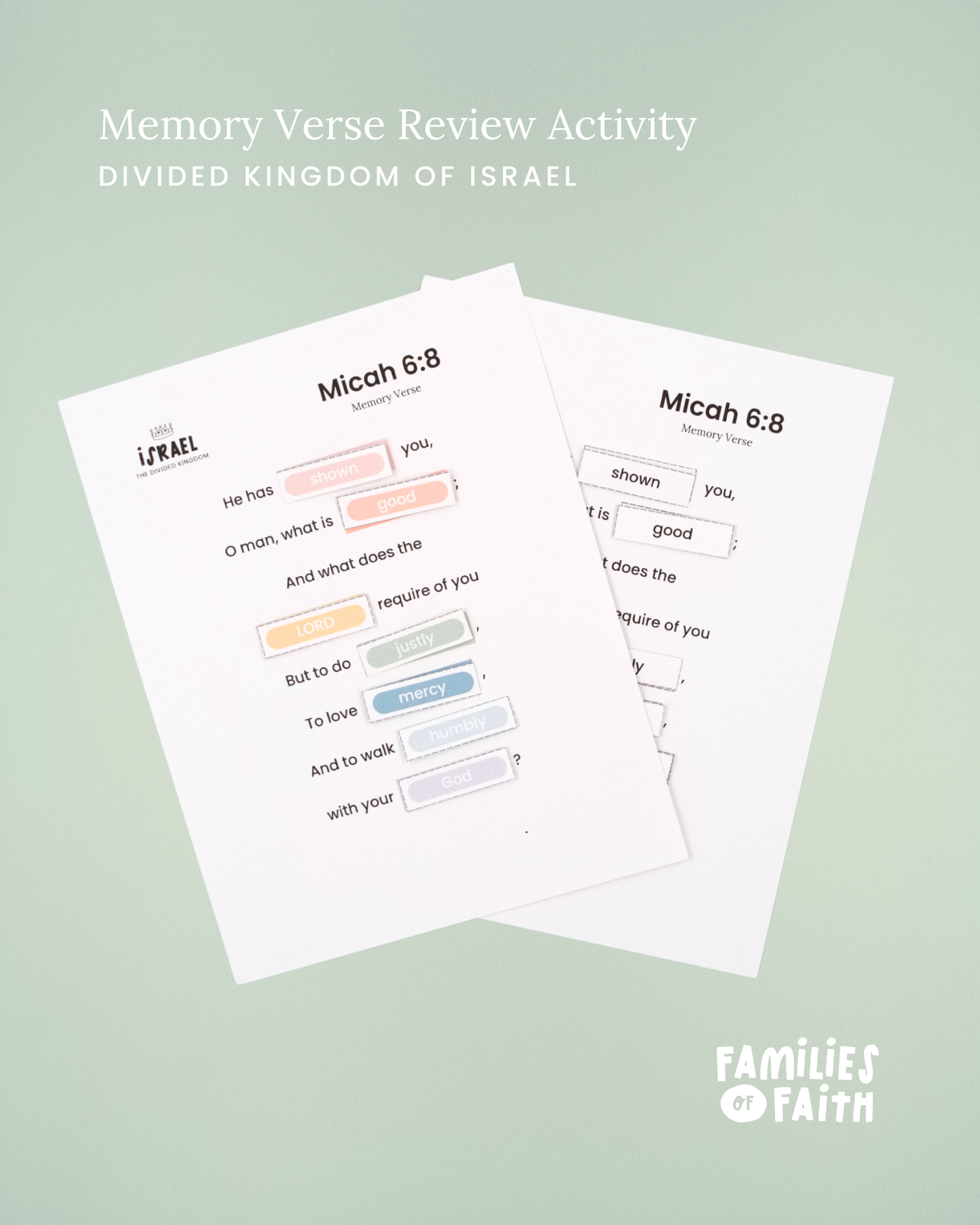 Divided Kingdom of Israel Bible Study Kit