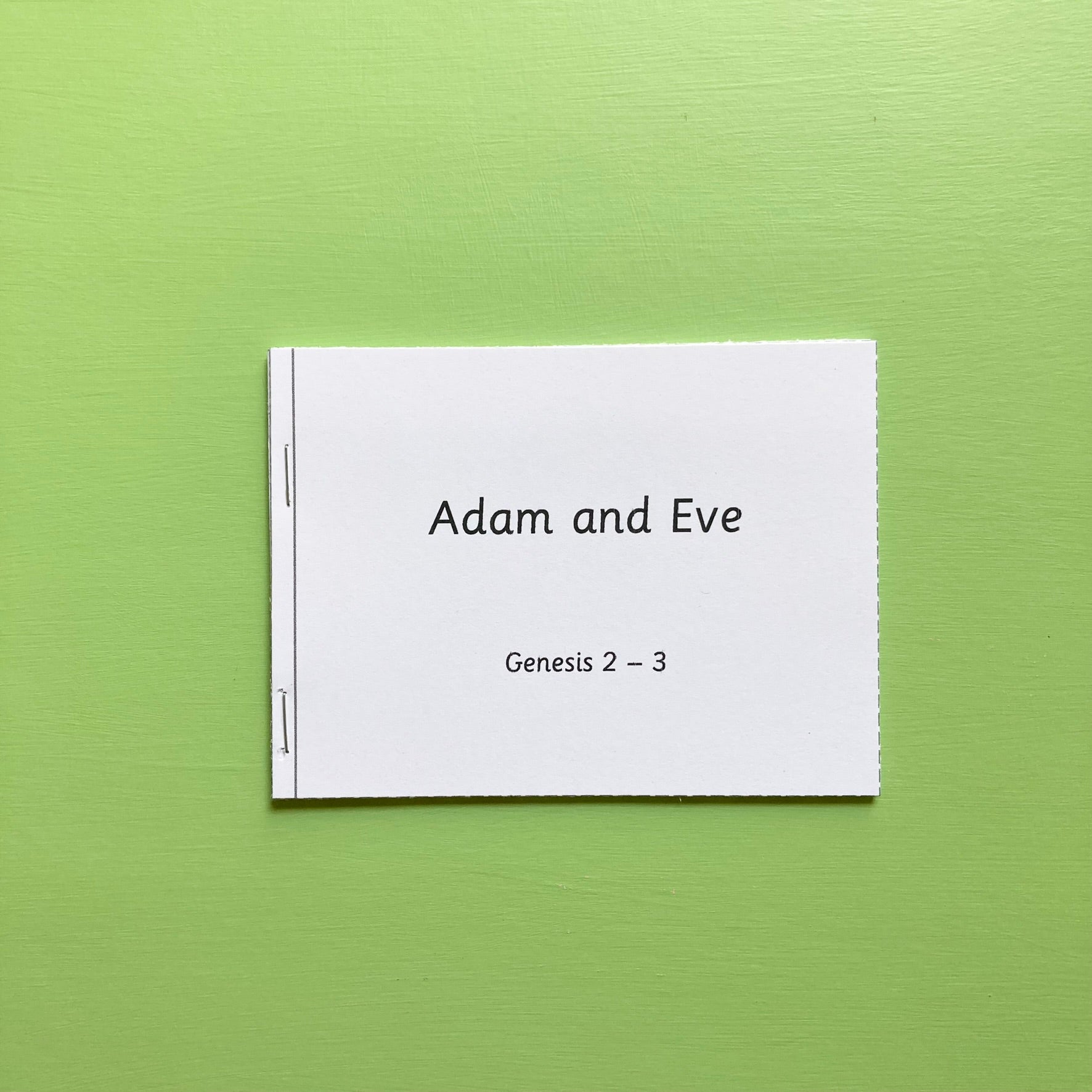 Adam and Eve Review Book
