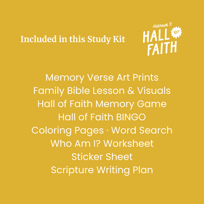 Hall of Faith Bible Study Kit