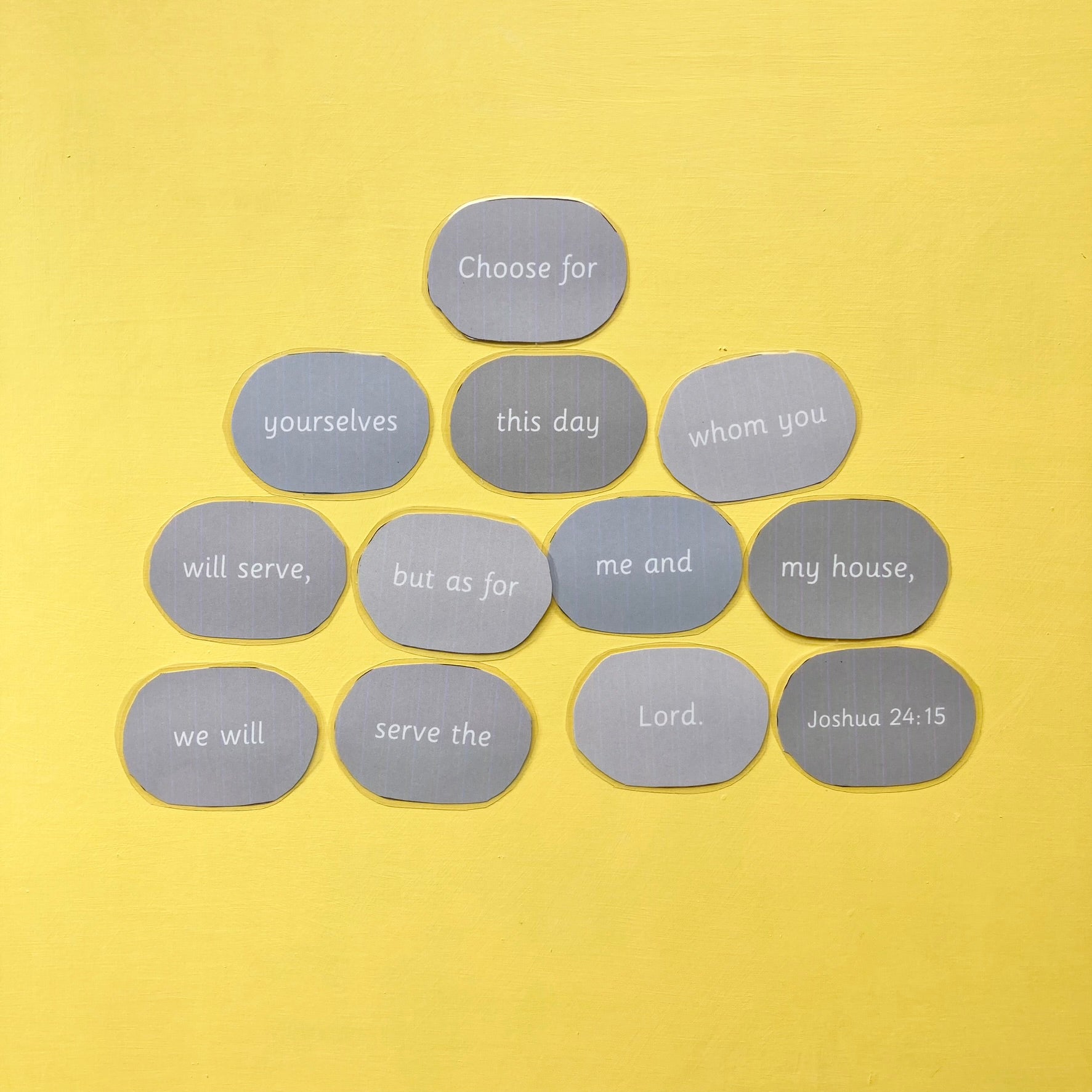 Joshua 24:15 Memory Verse Sequencing Activity