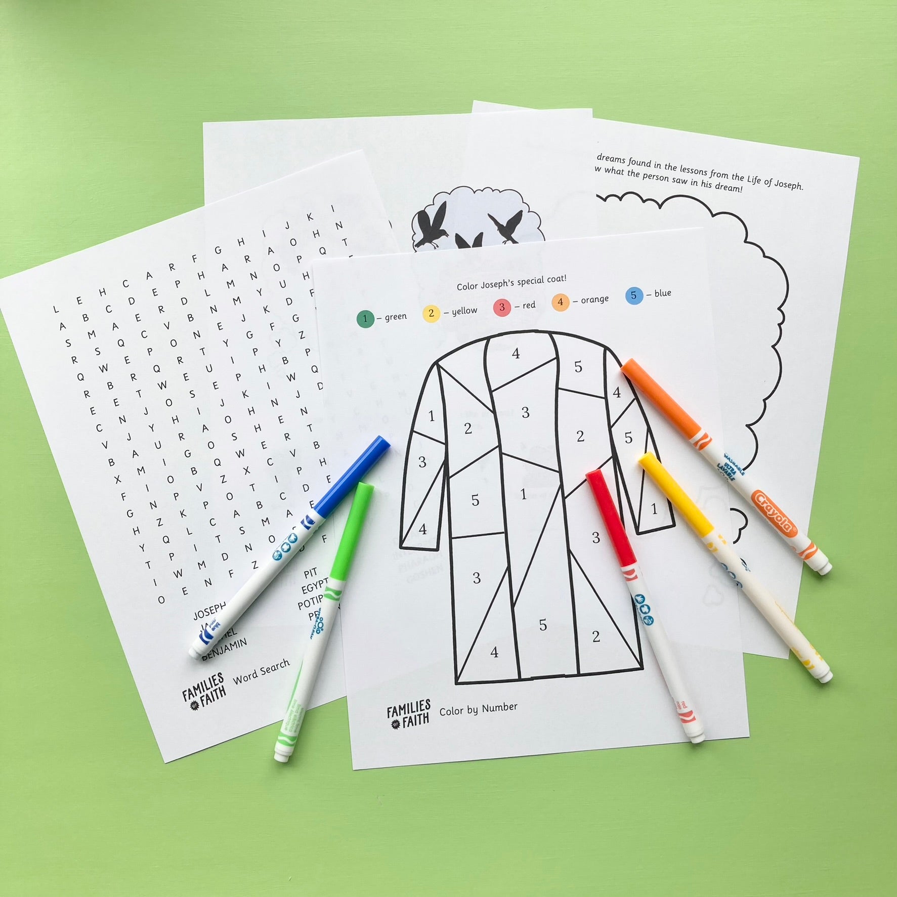 Life of Joseph Worksheets