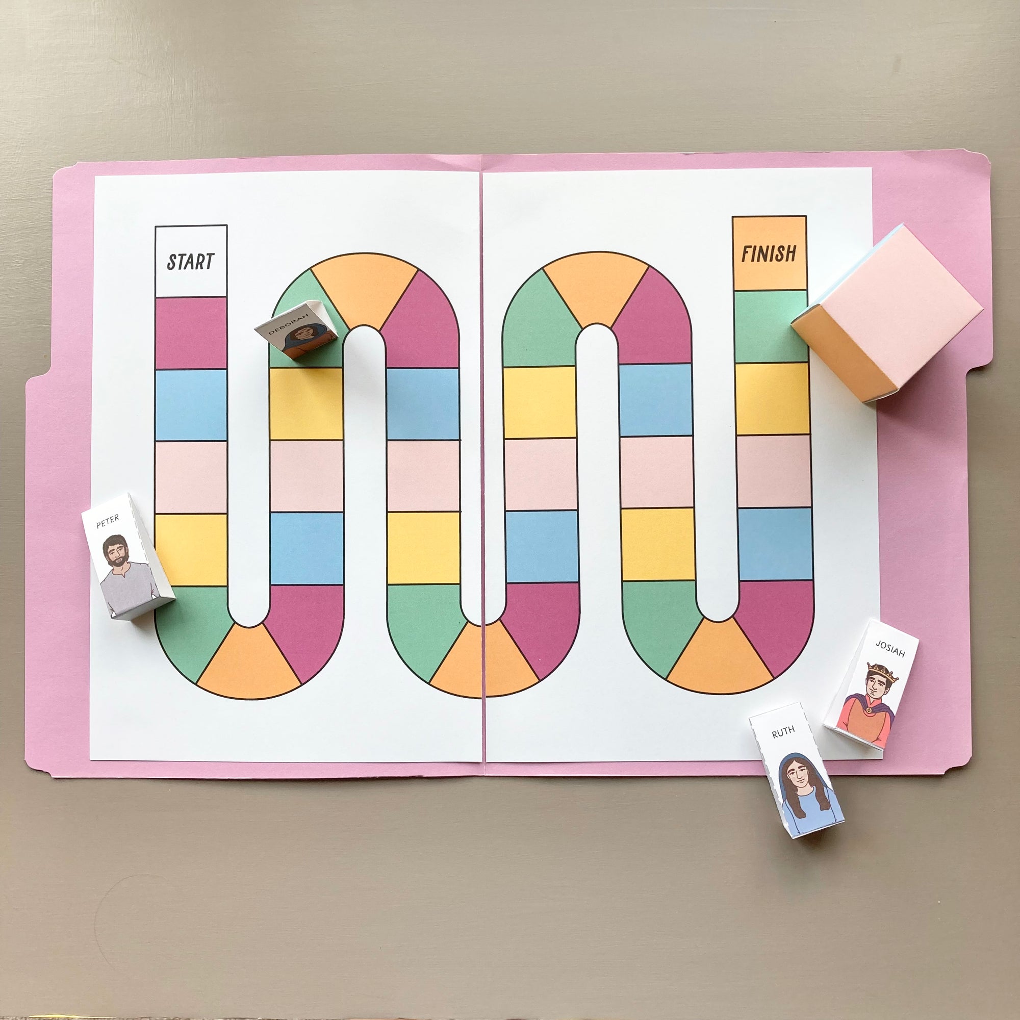 File Folder Review Board Game
