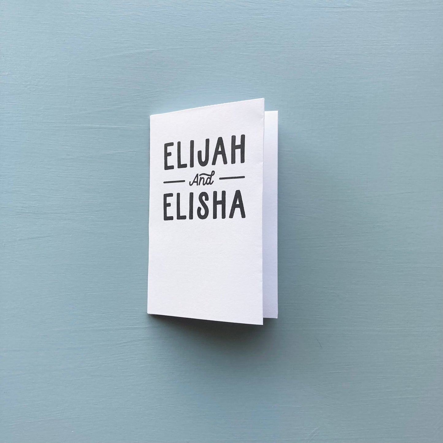 Elijah and Elisha Mini Book