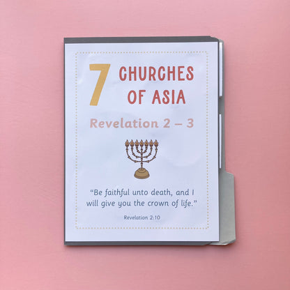 Seven Churches of Asia Lapbook