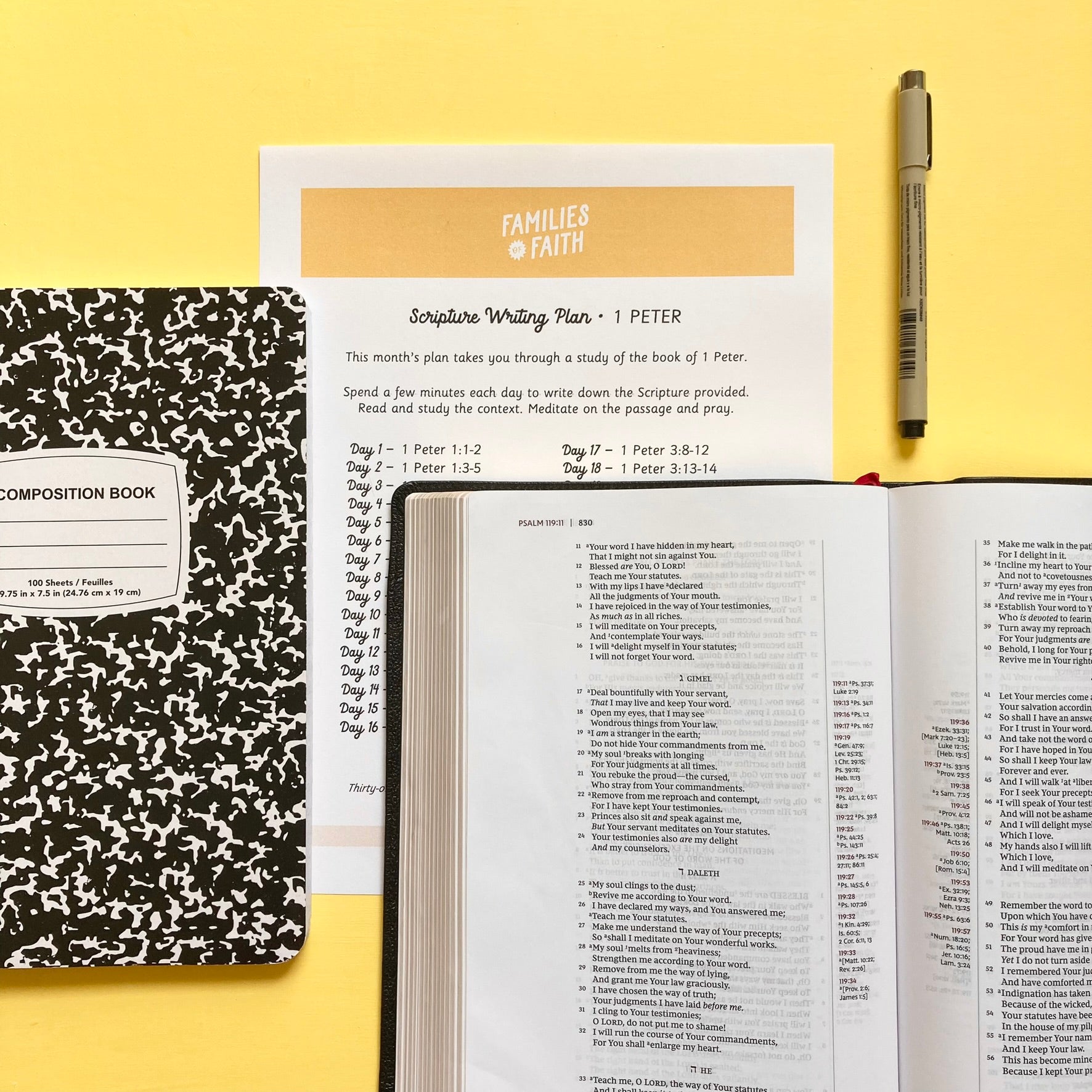 1 Peter Scripture Writing Plan
