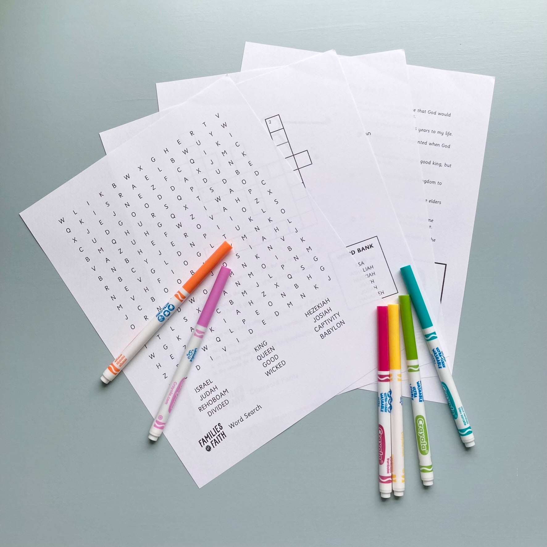 Divided Kingdom of Judah Worksheets