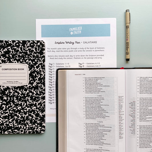 Galatians Scripture Writing Plan