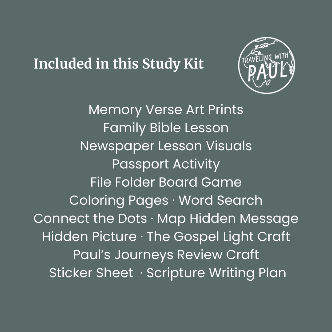 Traveling with Paul Bible Study Kit