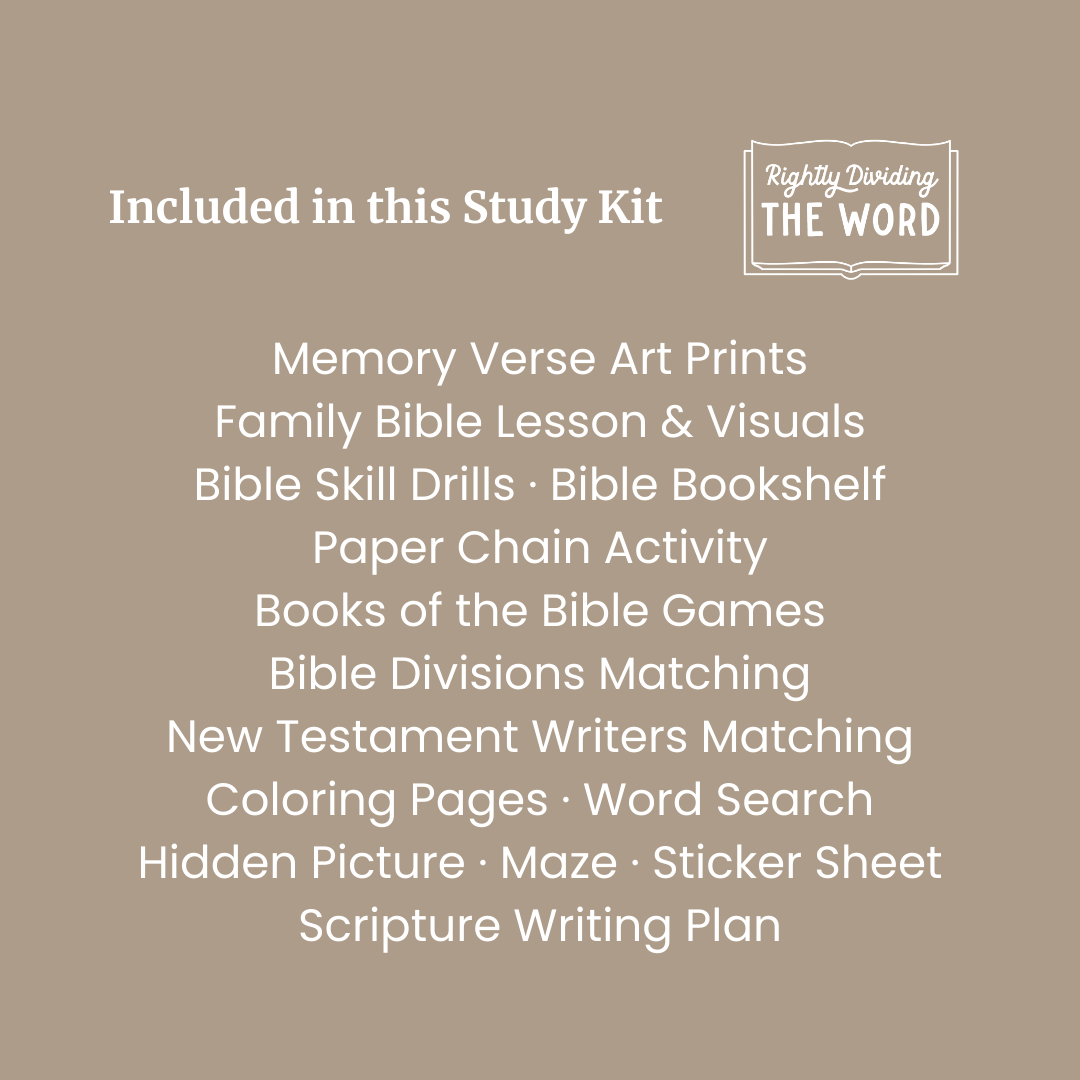 Rightly Dividing the Word Bible Study Kit