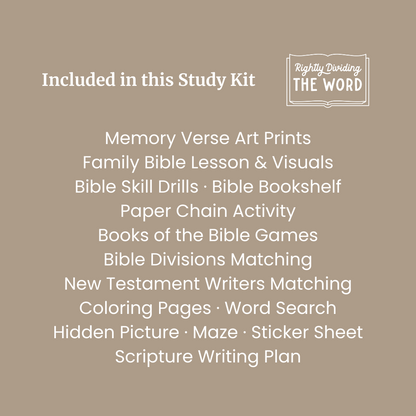 Rightly Dividing the Word Bible Study Kit