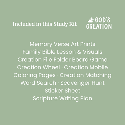 God's Creation Bible Study Kit