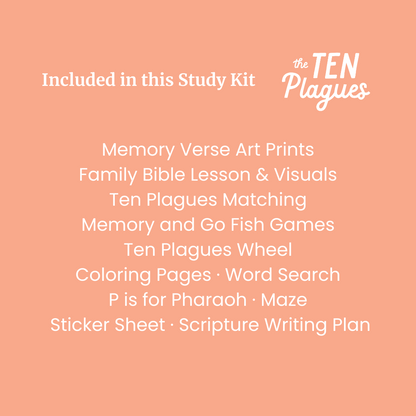 Ten Plagues Bible Study Kit