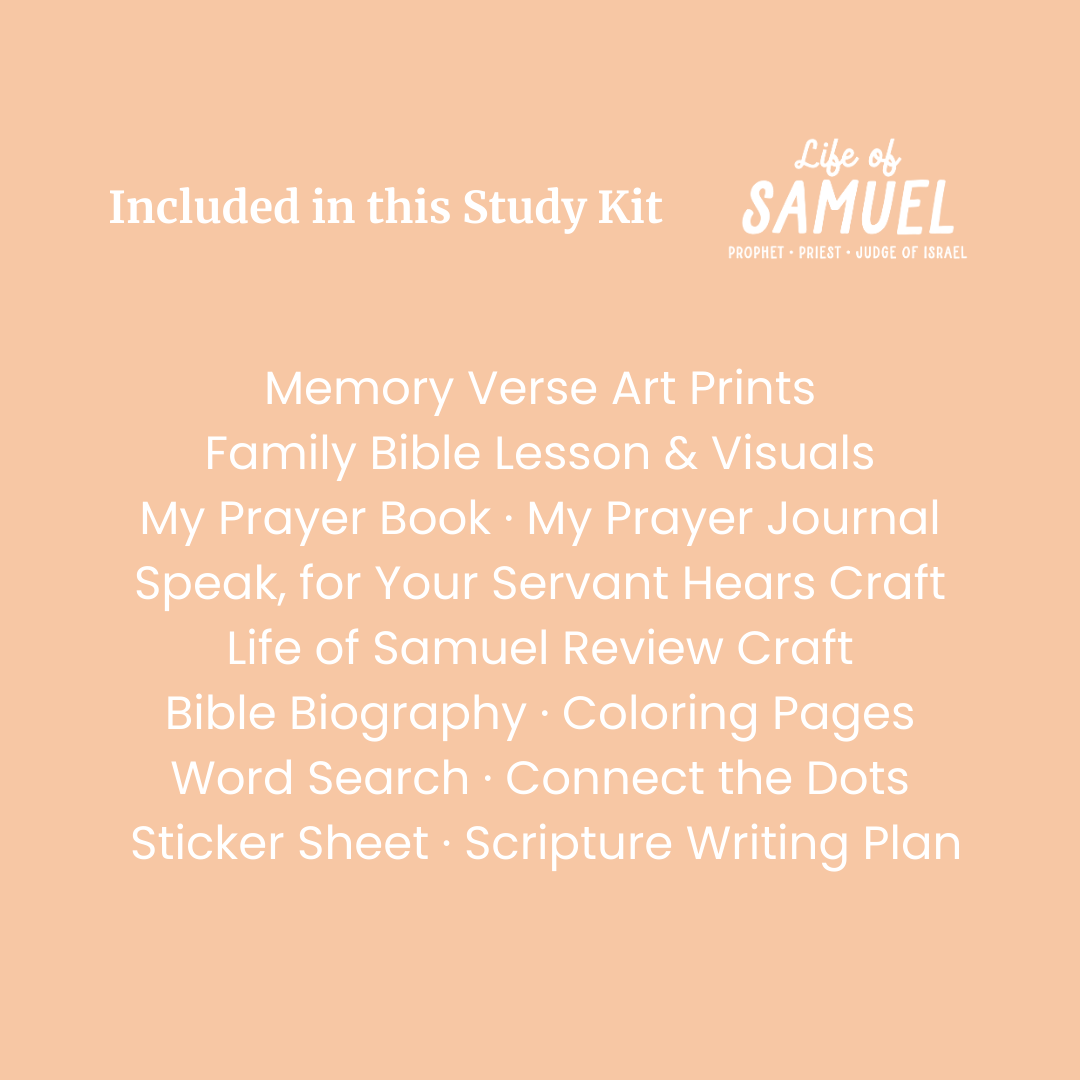 Life of Samuel Bible Study Kit