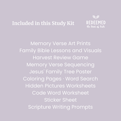 Redeemed: The Book of Ruth Bible Study Kit