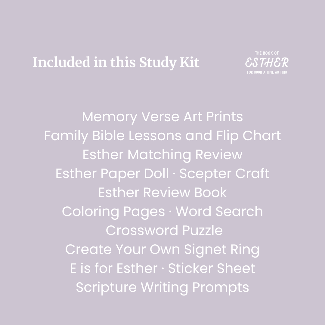 Book of Esther Bible Study Kit