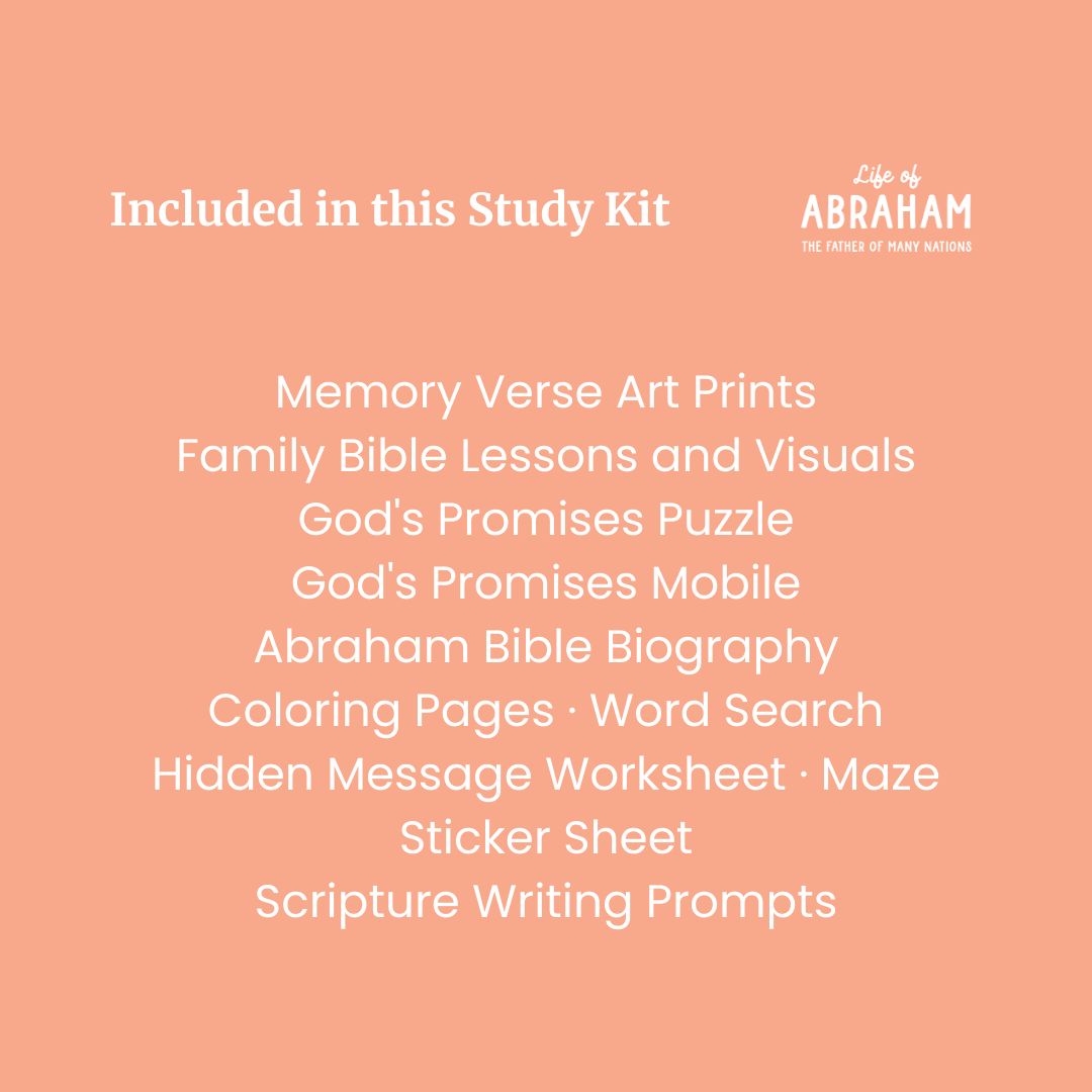 Life of Abraham Bible Study Kit