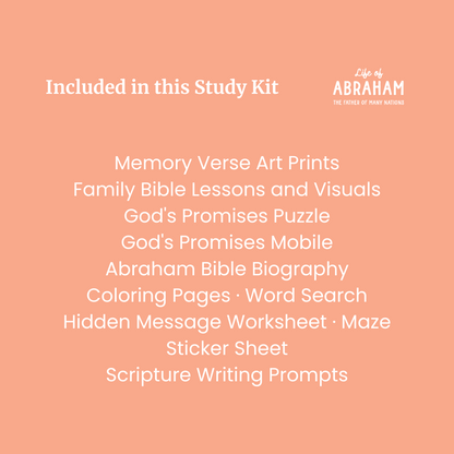 Life of Abraham Bible Study Kit