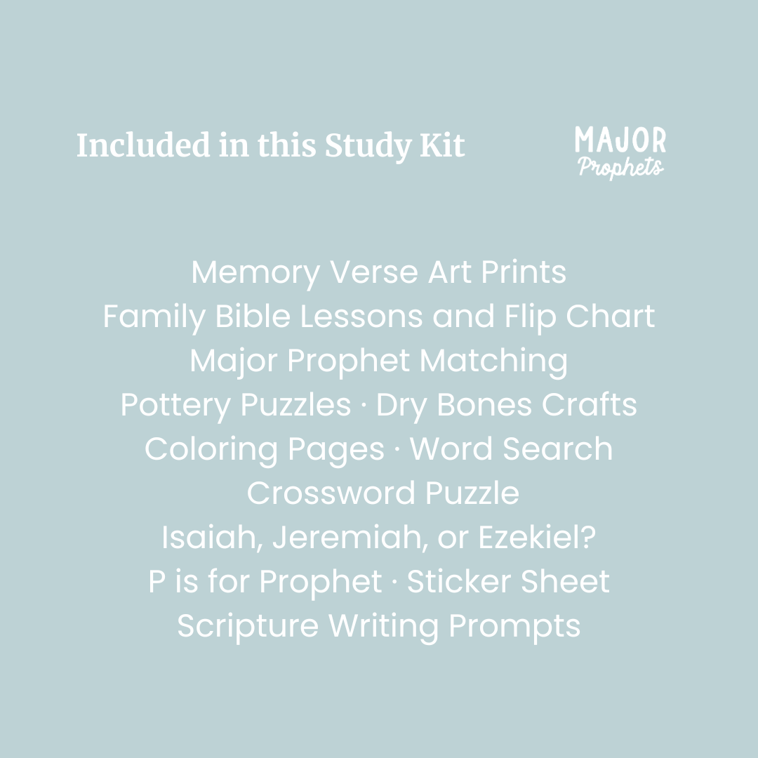 Major Prophets Bible Study Kit