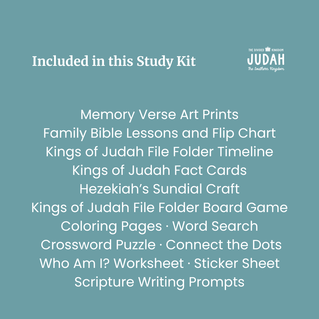 Divided Kingdom of Judah Bible Study Kit