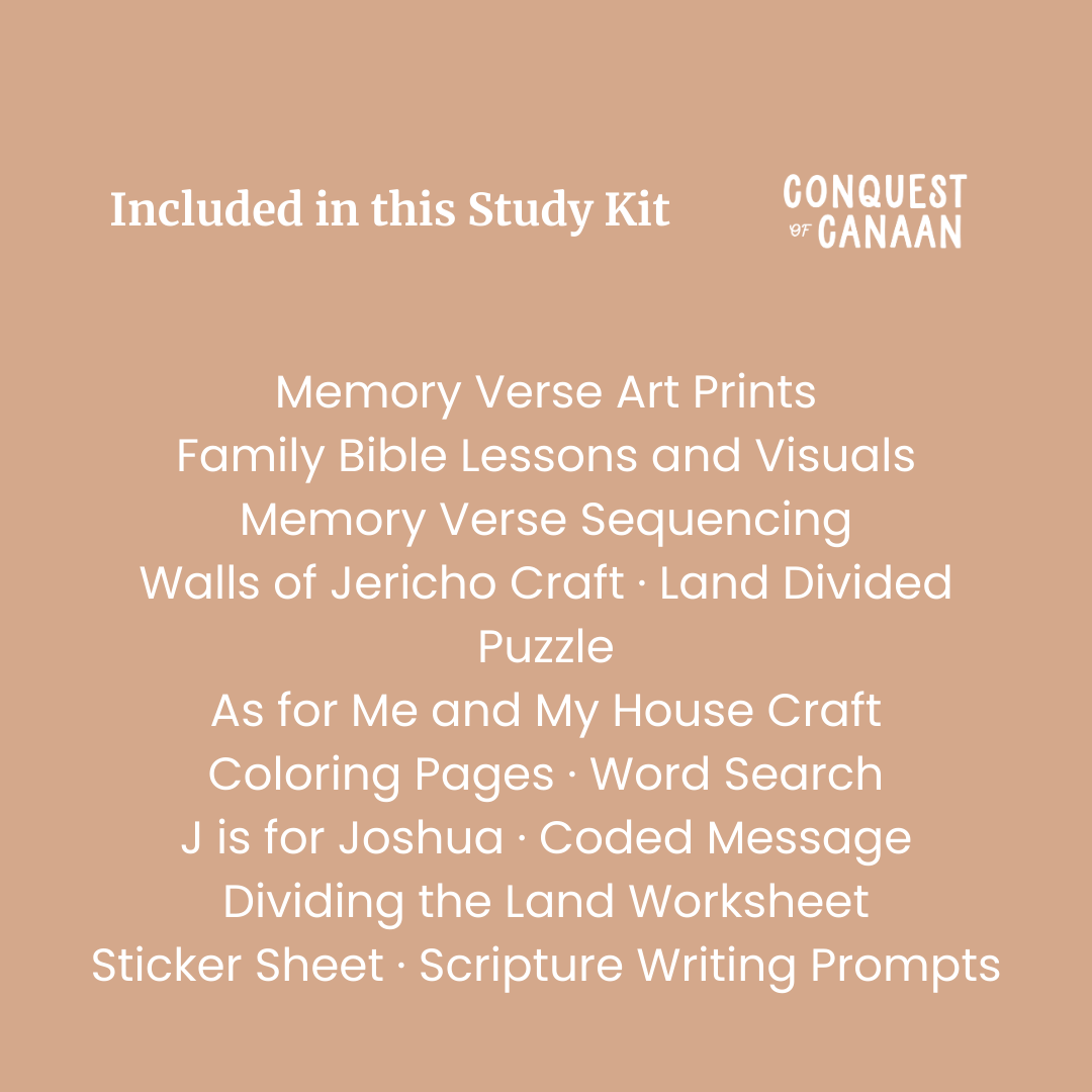 Conquest of Canaan Bible Study Kit
