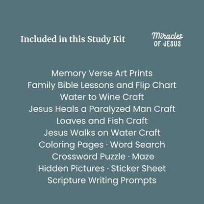 Miracles of Jesus Bible Study Kit