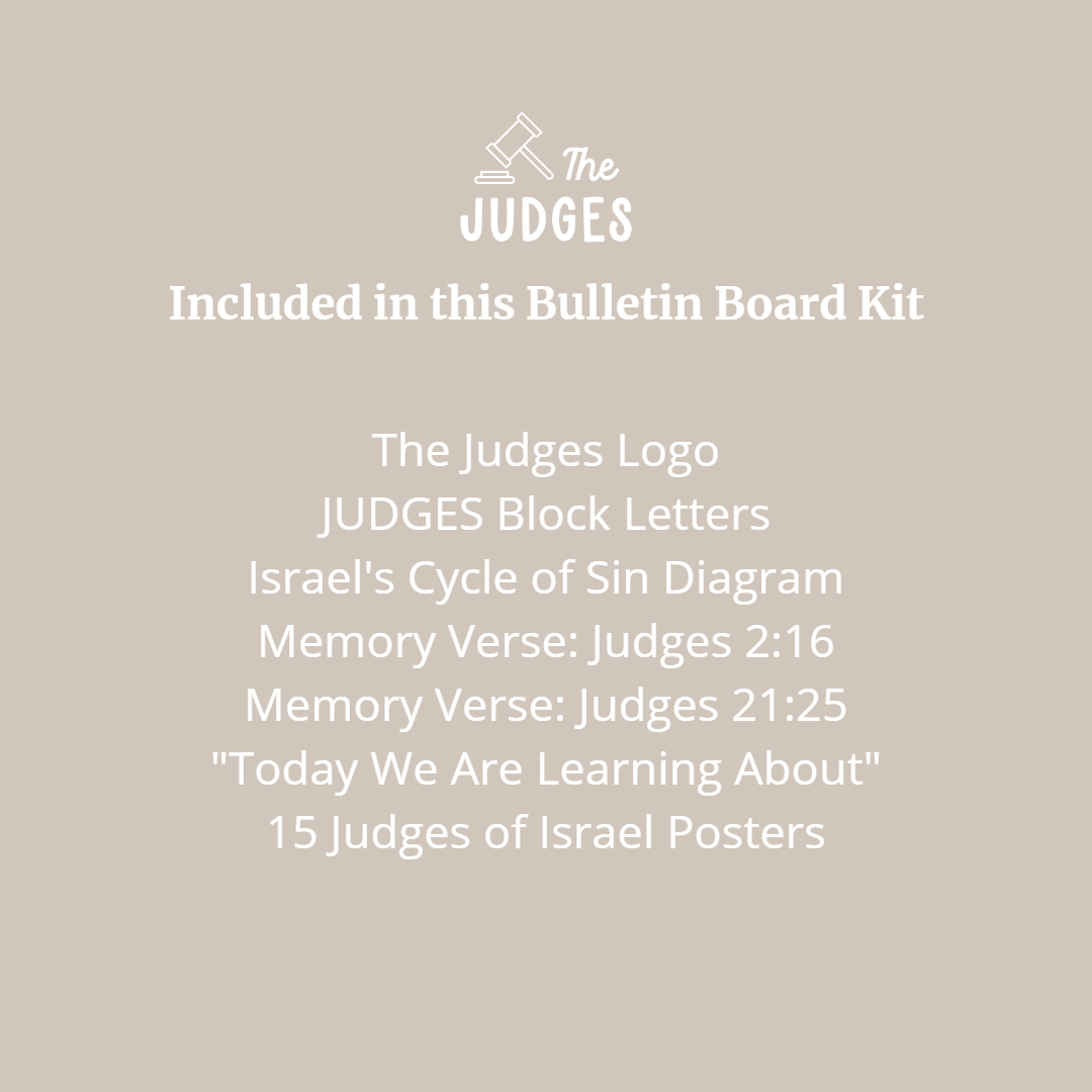 The Judges Bulletin Board Kit