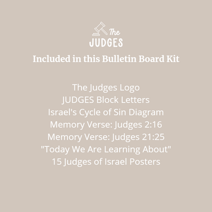 The Judges Bulletin Board Kit