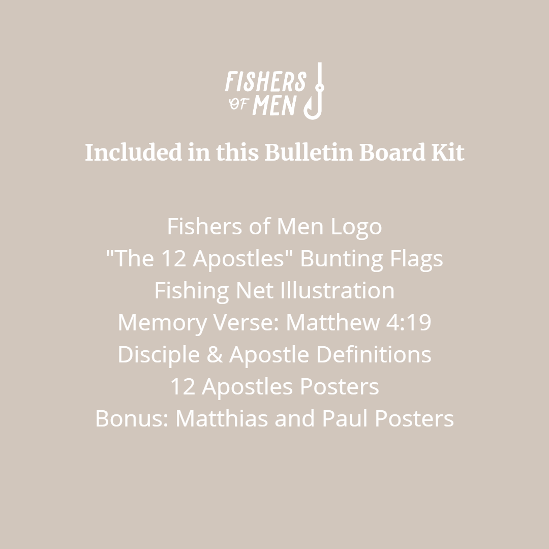 12 Apostles (Fishers of Men) Bulletin Board Kit