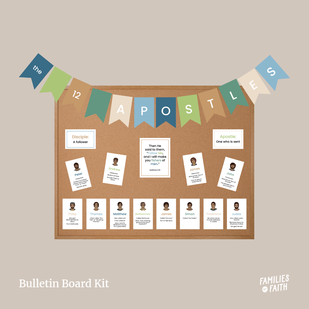 12 Apostles (Fishers of Men) Bulletin Board Kit