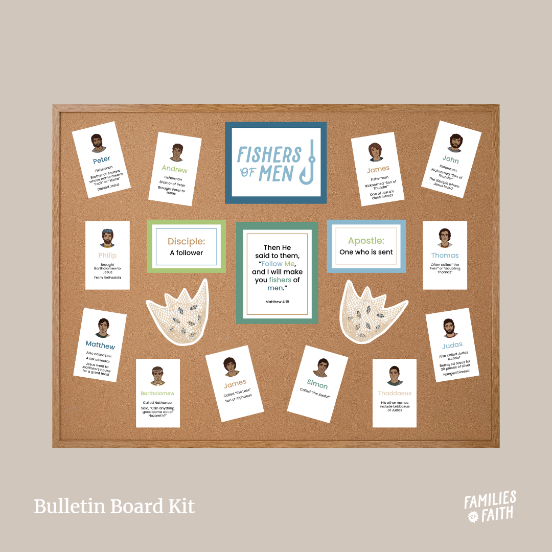 12 Apostles (Fishers of Men) Bulletin Board Kit