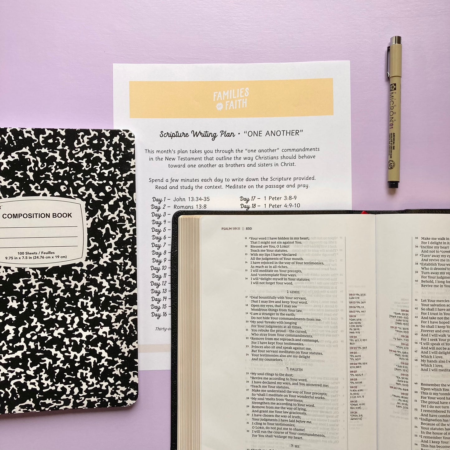 One Another Scripture Writing Plan