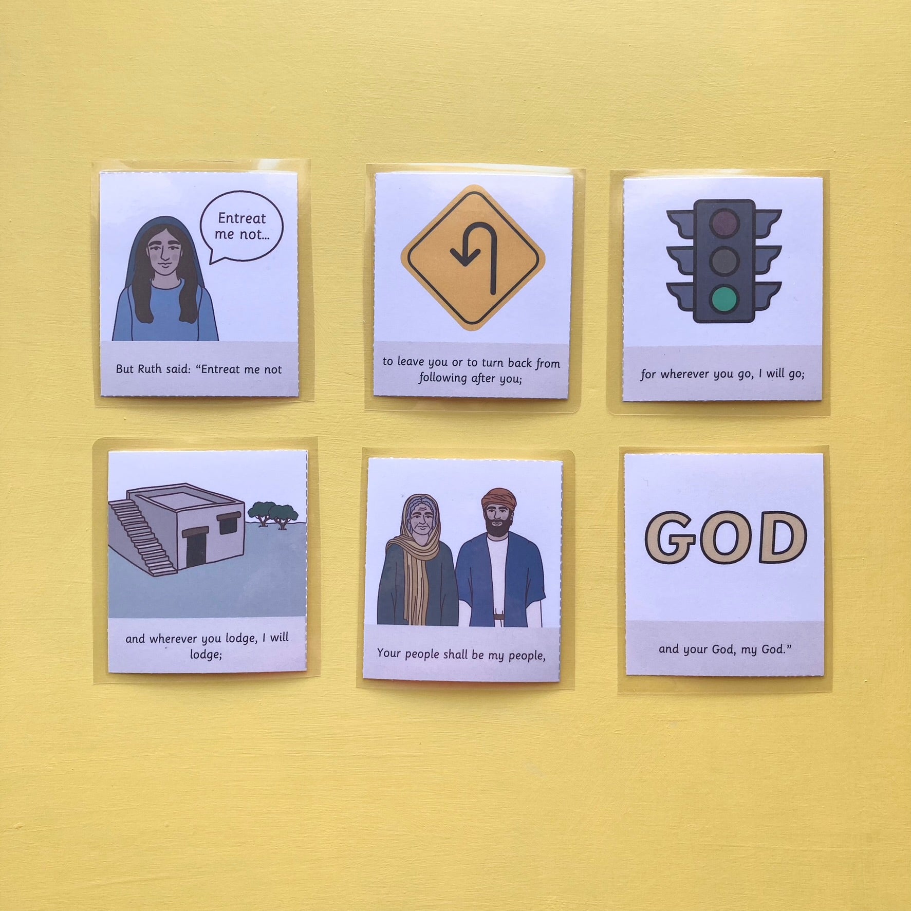 Ruth 1:16 Memory Verse Sequencing Activity