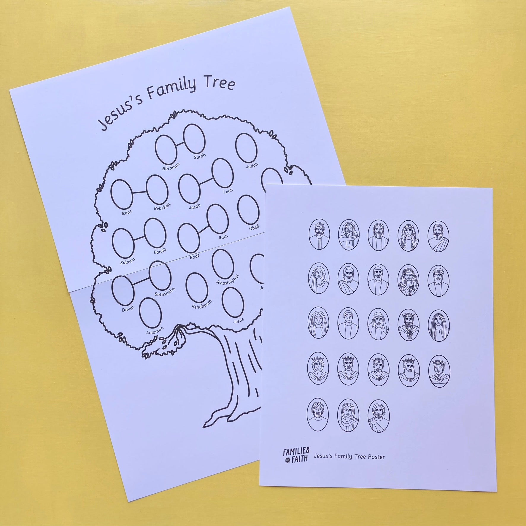 Jesus's Family Tree Visuals and Poster – Families of Faith Jesus's Family Tree Visuals and Poster – Families of Faith